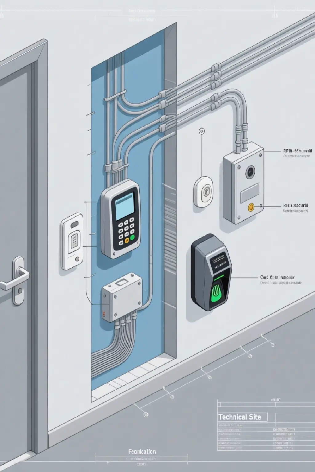 Монтаж системы контроля доступа